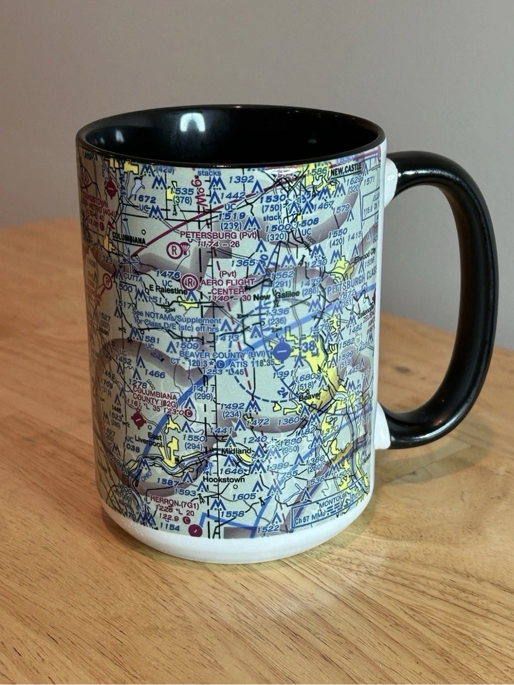 FAA VFR Aeronautical Mug Beaver Cty Airport Pennsylvania WPA/EOH Aviation-Pilot